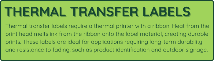 thermal transfer labels