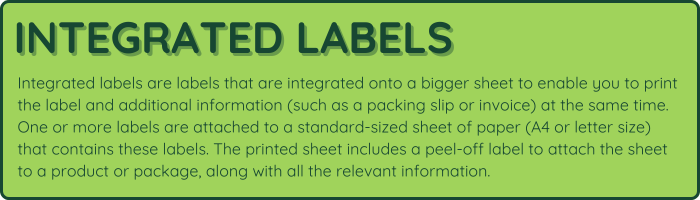 integrated label description