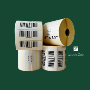 LZ108 4 x 1.5 Thermal Transfer Roll Labels