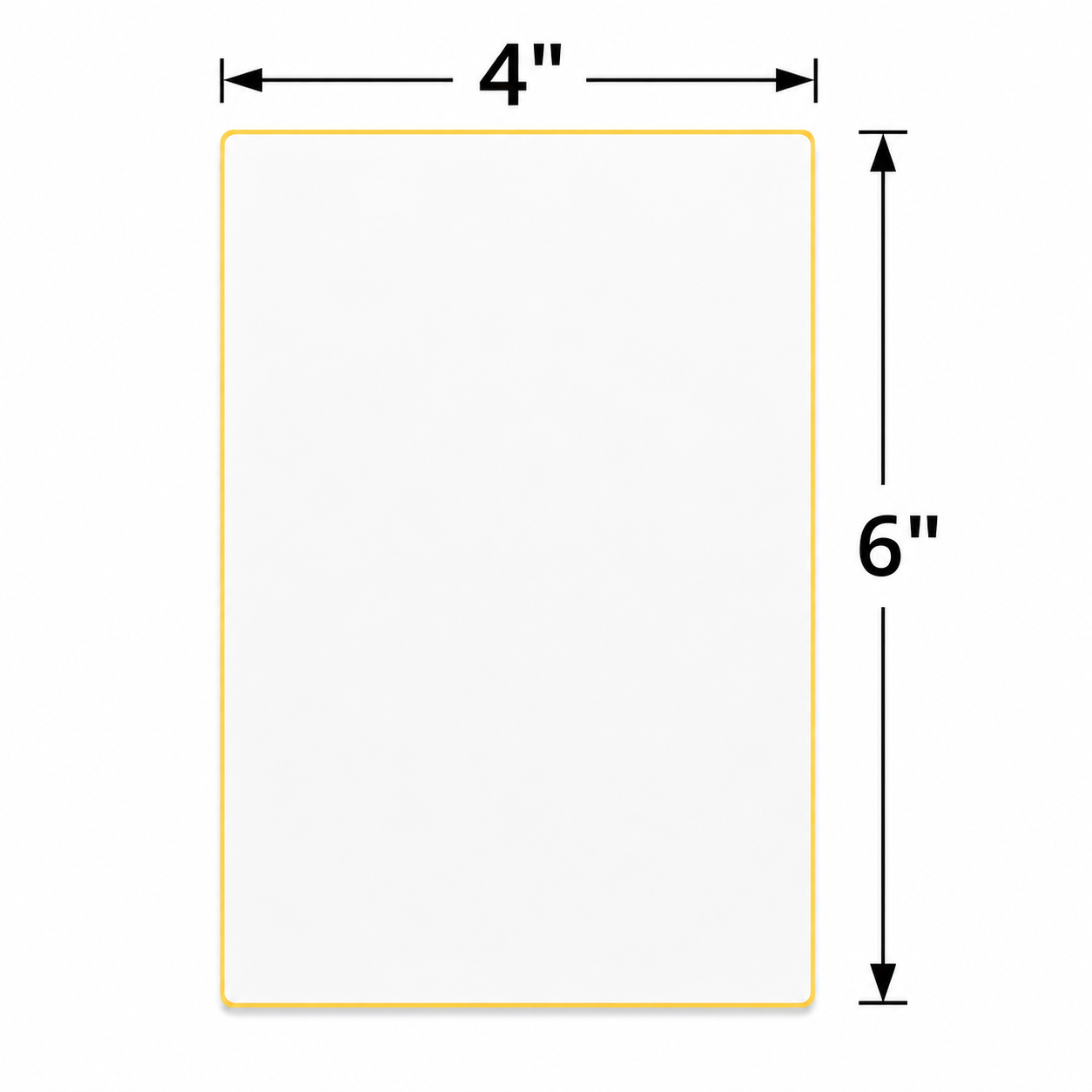 4x6 labels dimensions
