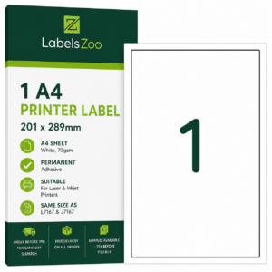 1 labels per a4 sheet