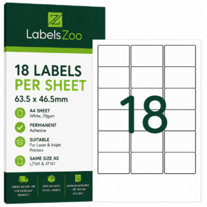 18 labels per a4 sheet