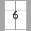 6 Labels Per A4 Sheet Graphic