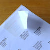 Peeling 10 per sheet adhesive labels