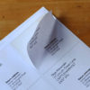 Peeling 6 per sheet adhesive label