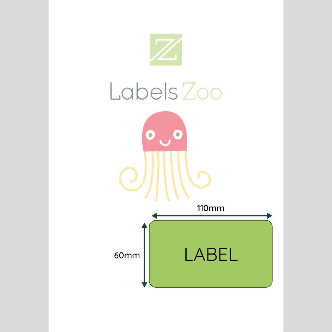 Single Integrated Label – 60 x 100mm