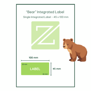 Bear Single Integrated Label