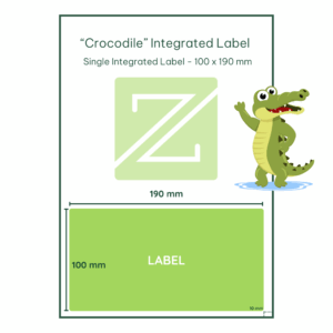 Crocodile Single Integrated Label