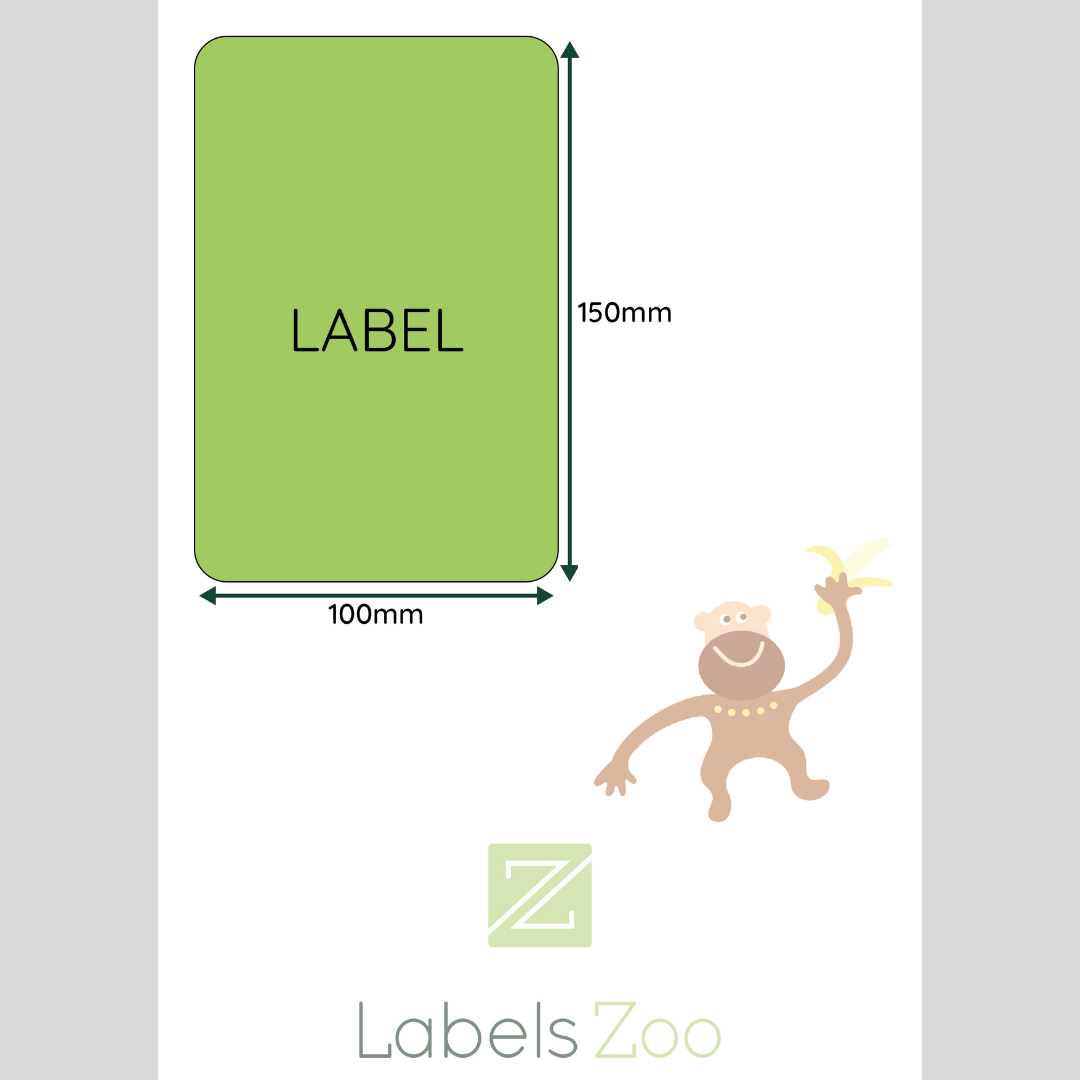 Single Integrated Label – 150 × 100mm