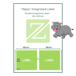 Hippo Double Integrated Label