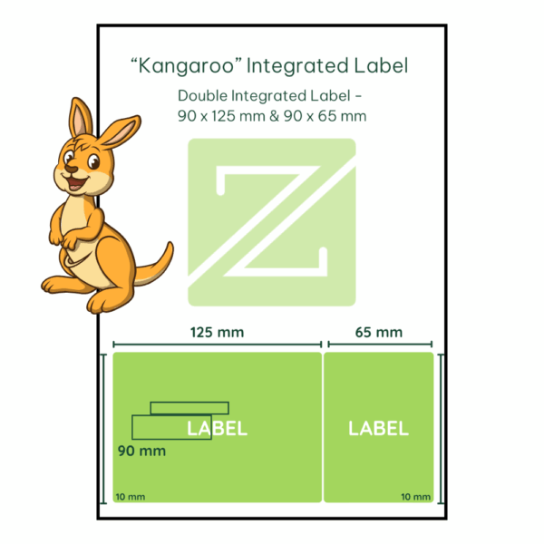 Kangaroo Double Integrated Label
