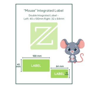 Mouse Double Integrated Label