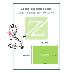 Zebra Single Integrated Label