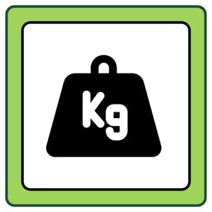 packaging weight symbol