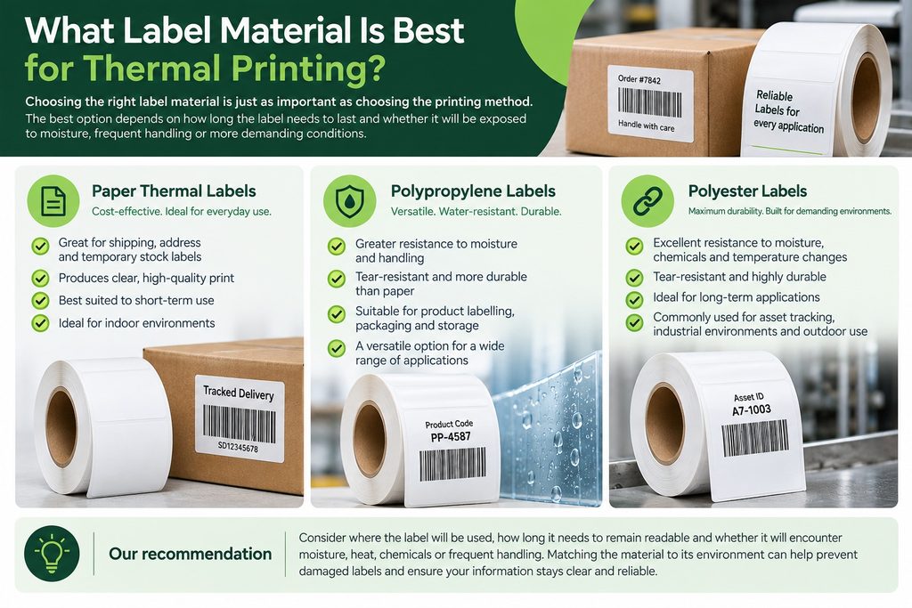 what label material is best for thermal printing?