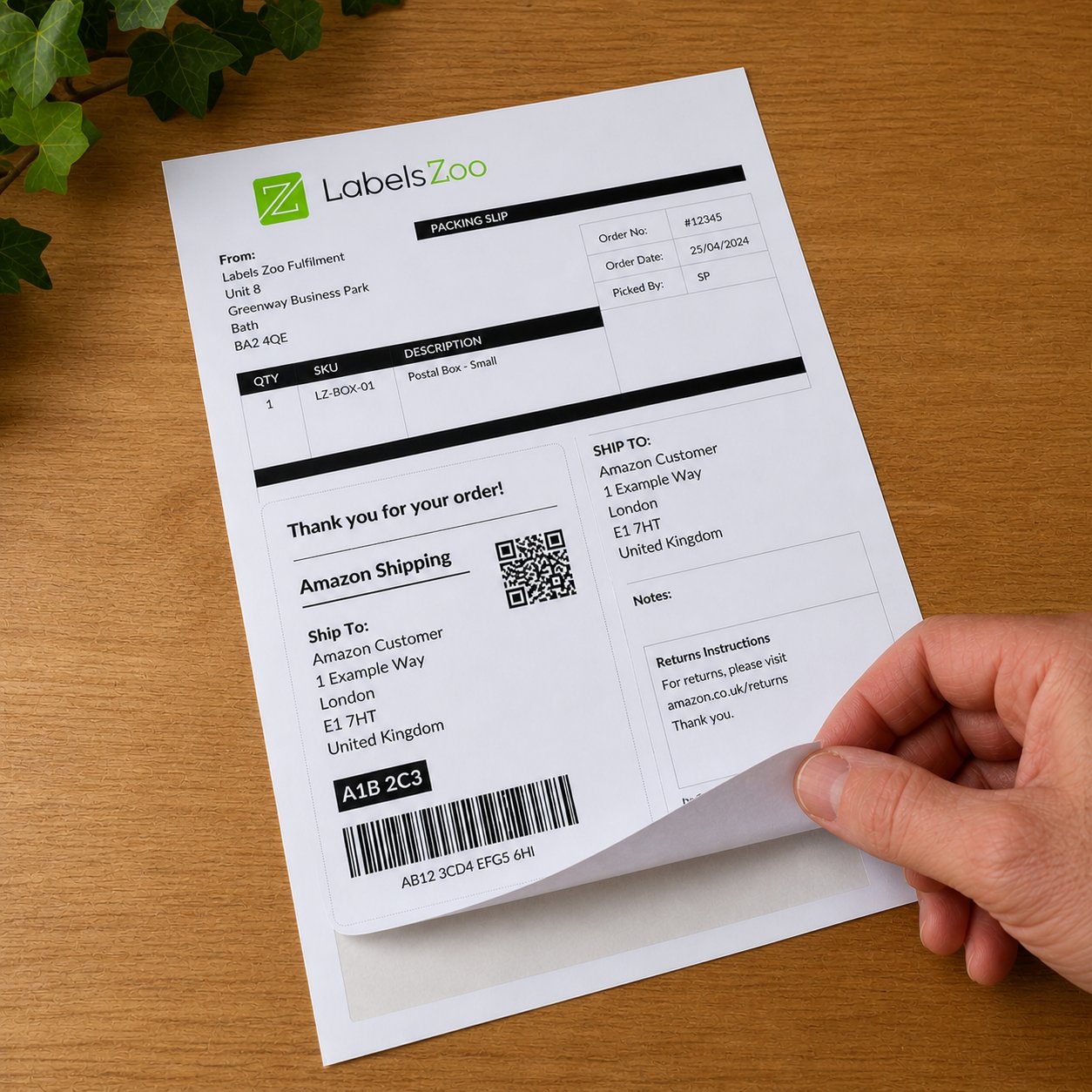Integrated Labels